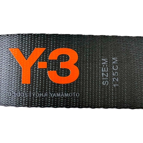 Y-3 ADIDAS x YOHJI YAMAMOTO LOGO BELT IN DARK GRAY - Picture 2 of 4
